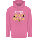 Teaching I Teach the Cutest Bees Teacher Mens 80% Cotton Hoodie Azelea