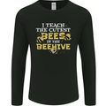 Teaching I Teach the Cutest Bees Teacher Mens Long Sleeve T-Shirt Black