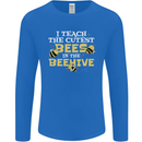 Teaching I Teach the Cutest Bees Teacher Mens Long Sleeve T-Shirt Royal Blue