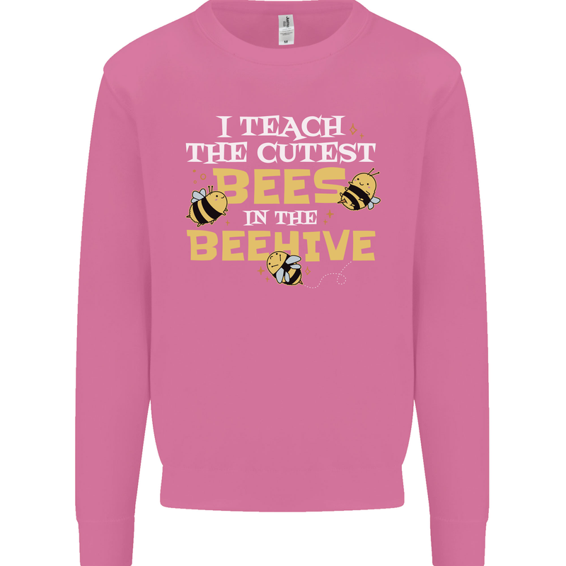 Teaching I Teach the Cutest Bees Teacher Mens Sweatshirt Jumper Azalea
