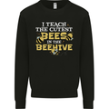 Teaching I Teach the Cutest Bees Teacher Mens Sweatshirt Jumper Black