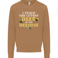 Teaching I Teach the Cutest Bees Teacher Mens Sweatshirt Jumper Caramel Latte