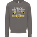 Teaching I Teach the Cutest Bees Teacher Mens Sweatshirt Jumper Charcoal
