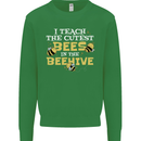 Teaching I Teach the Cutest Bees Teacher Mens Sweatshirt Jumper Irish Green