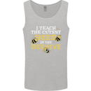 Teaching I Teach the Cutest Bees Teacher Mens Vest Tank Top Sports Grey
