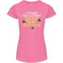 Teaching I Teach the Cutest Bees Teacher Womens Petite Cut T-Shirt Azalea