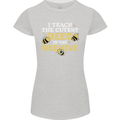 Teaching I Teach the Cutest Bees Teacher Womens Petite Cut T-Shirt Sports Grey