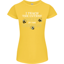 Teaching I Teach the Cutest Bees Teacher Womens Petite Cut T-Shirt Yellow