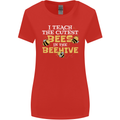 Teaching I Teach the Cutest Bees Teacher Womens Wider Cut T-Shirt Red