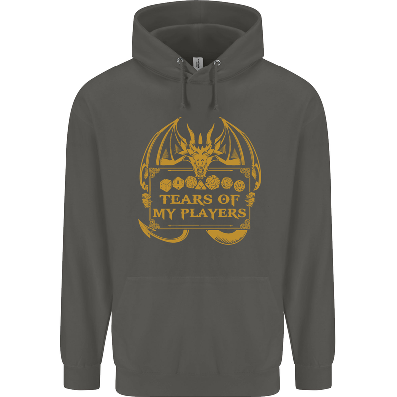 Tears of My Players RPG Role Playing Games Childrens Kids Hoodie Storm Grey
