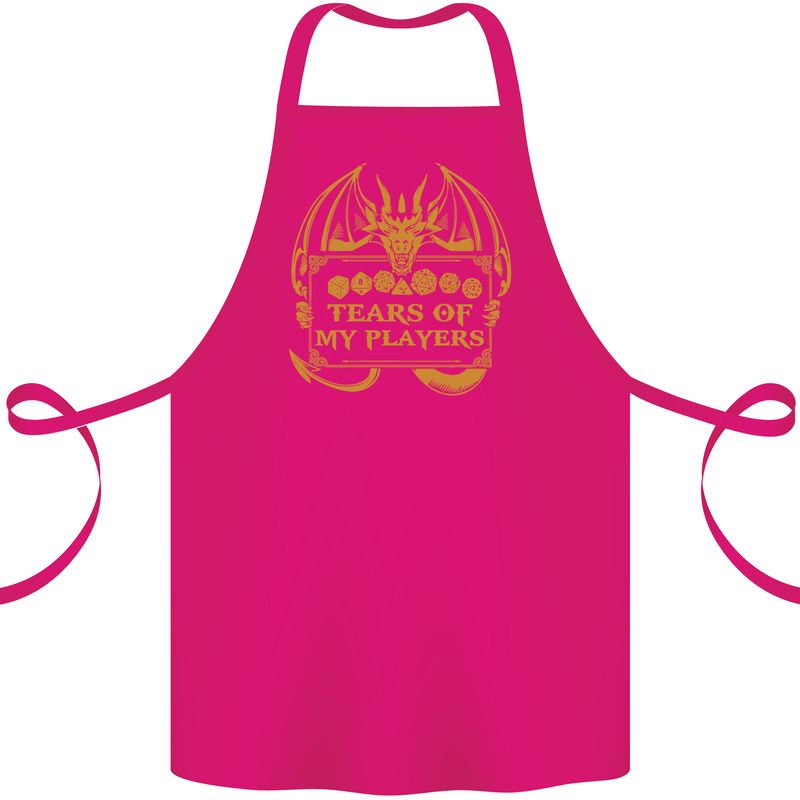 Tears of My Players RPG Role Playing Games Cotton Apron 100% Organic Pink