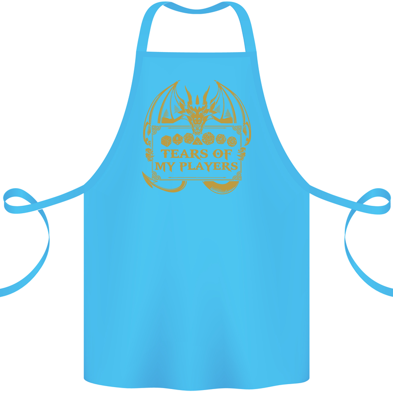 Tears of My Players RPG Role Playing Games Cotton Apron 100% Organic Turquoise