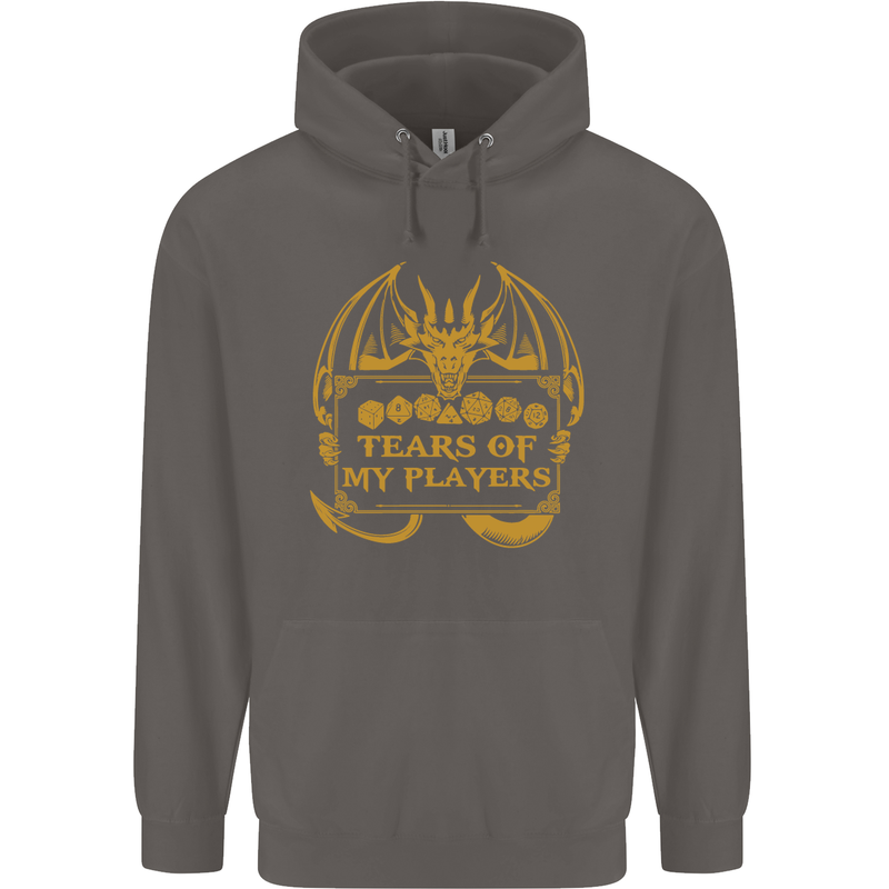 Tears of My Players RPG Role Playing Games Mens 80% Cotton Hoodie Charcoal