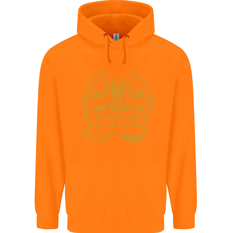Tears of My Players RPG Role Playing Games Mens 80% Cotton Hoodie Orange
