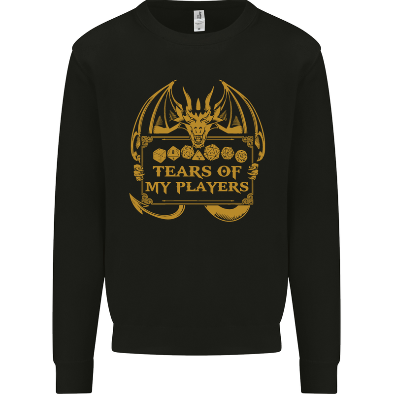 Tears of My Players RPG Role Playing Games Mens Sweatshirt Jumper Black