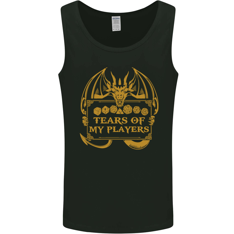 Tears of My Players RPG Role Playing Games Mens Vest Tank Top Black