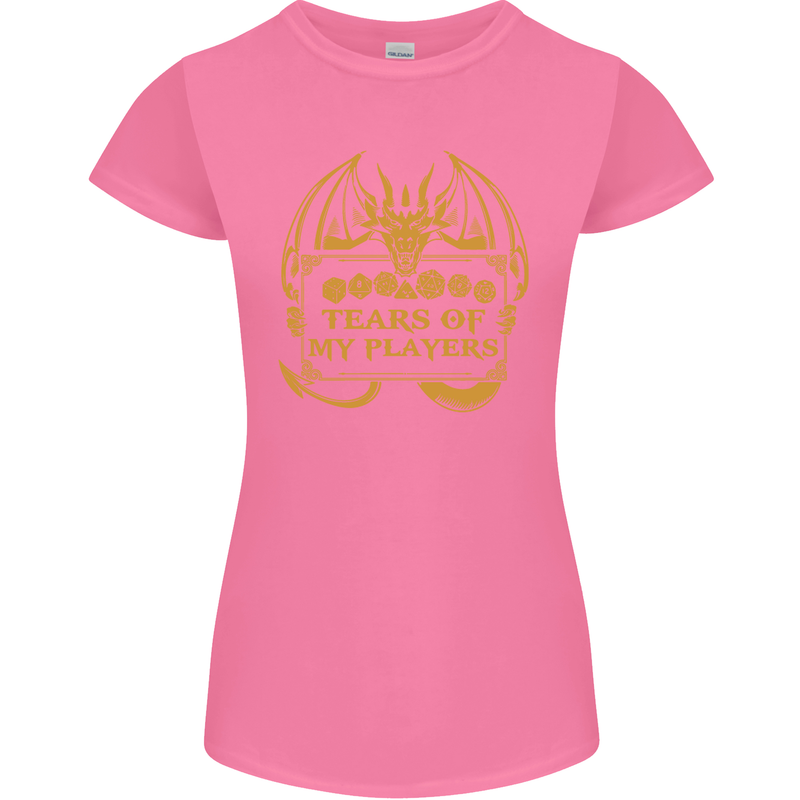 Tears of My Players RPG Role Playing Games Womens Petite Cut T-Shirt Azalea