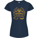 Tears of My Players RPG Role Playing Games Womens Petite Cut T-Shirt Navy Blue
