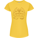 Tears of My Players RPG Role Playing Games Womens Petite Cut T-Shirt Yellow
