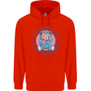 Tested Positive for Tired Teddy Bear Sleeping Childrens Kids Hoodie Bright Red