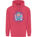Tested Positive for Tired Teddy Bear Sleeping Childrens Kids Hoodie Heliconia