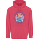 Tested Positive for Tired Teddy Bear Sleeping Childrens Kids Hoodie Heliconia