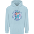 Tested Positive for Tired Teddy Bear Sleeping Childrens Kids Hoodie Light Blue