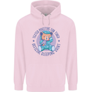 Tested Positive for Tired Teddy Bear Sleeping Childrens Kids Hoodie Light Pink