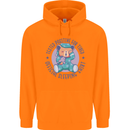Tested Positive for Tired Teddy Bear Sleeping Childrens Kids Hoodie Orange
