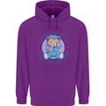 Tested Positive for Tired Teddy Bear Sleeping Childrens Kids Hoodie Purple