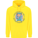 Tested Positive for Tired Teddy Bear Sleeping Childrens Kids Hoodie Yellow