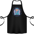 Tested Positive for Tired Teddy Bear Sleeping Cotton Apron 100% Organic Black