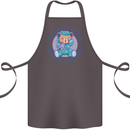 Tested Positive for Tired Teddy Bear Sleeping Cotton Apron 100% Organic Dark Grey