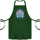 Tested Positive for Tired Teddy Bear Sleeping Cotton Apron 100% Organic Forest Green