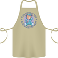 Tested Positive for Tired Teddy Bear Sleeping Cotton Apron 100% Organic Khaki