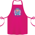 Tested Positive for Tired Teddy Bear Sleeping Cotton Apron 100% Organic Pink