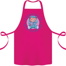 Tested Positive for Tired Teddy Bear Sleeping Cotton Apron 100% Organic Pink