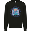 Tested Positive for Tired Teddy Bear Sleeping Kids Sweatshirt Jumper Black