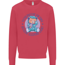 Tested Positive for Tired Teddy Bear Sleeping Kids Sweatshirt Jumper Heliconia