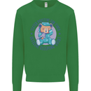 Tested Positive for Tired Teddy Bear Sleeping Kids Sweatshirt Jumper Irish Green