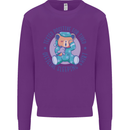 Tested Positive for Tired Teddy Bear Sleeping Kids Sweatshirt Jumper Purple