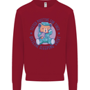 Tested Positive for Tired Teddy Bear Sleeping Kids Sweatshirt Jumper Red