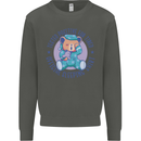 Tested Positive for Tired Teddy Bear Sleeping Kids Sweatshirt Jumper Storm Grey