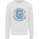 Tested Positive for Tired Teddy Bear Sleeping Kids Sweatshirt Jumper White