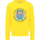 Tested Positive for Tired Teddy Bear Sleeping Kids Sweatshirt Jumper Yellow