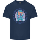 Tested Positive for Tired Teddy Bear Sleeping Kids T-Shirt Childrens Navy Blue