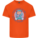 Tested Positive for Tired Teddy Bear Sleeping Kids T-Shirt Childrens Orange