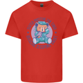Tested Positive for Tired Teddy Bear Sleeping Kids T-Shirt Childrens Red