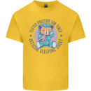 Tested Positive for Tired Teddy Bear Sleeping Kids T-Shirt Childrens Yellow