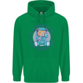 Tested Positive for Tired Teddy Bear Sleeping Mens 80% Cotton Hoodie Irish Green